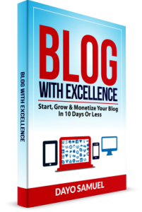 BLOG WITH EXCELLENCE BOOK